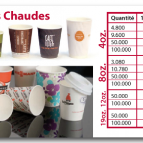 Gobelets en carton