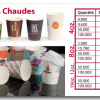 Gobelets en carton