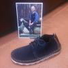 Chausures homme Clarks modèle Daikin en velours marine